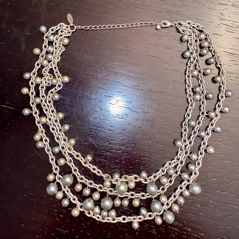 Triple Strand Beaded Necklace